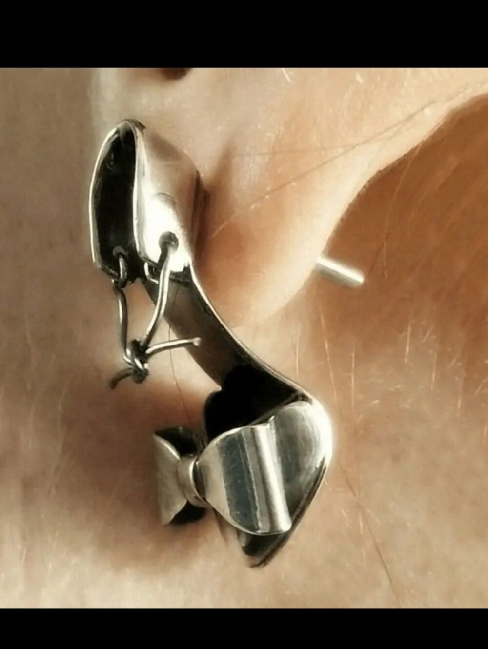 NEW* Silver High Heel Shoe, Stud Earrings *NWT